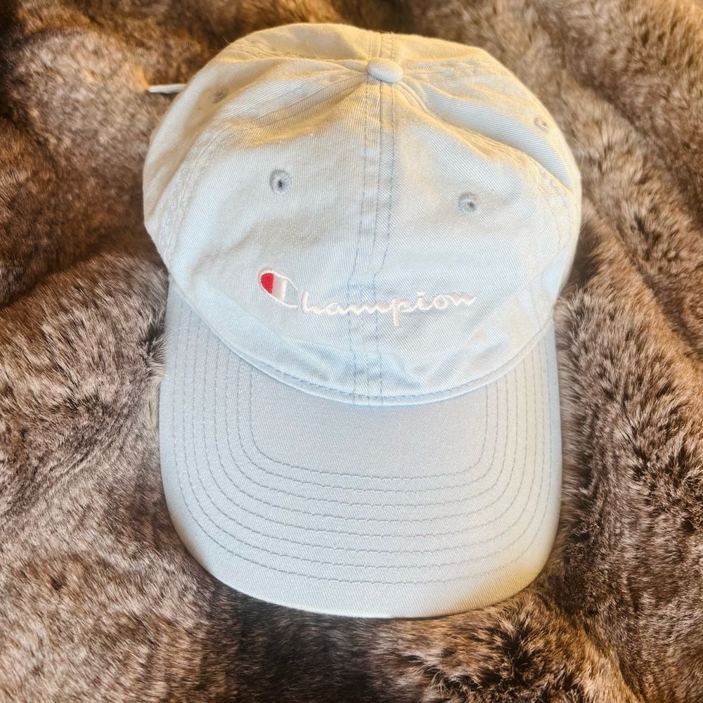 Champion light blue hat